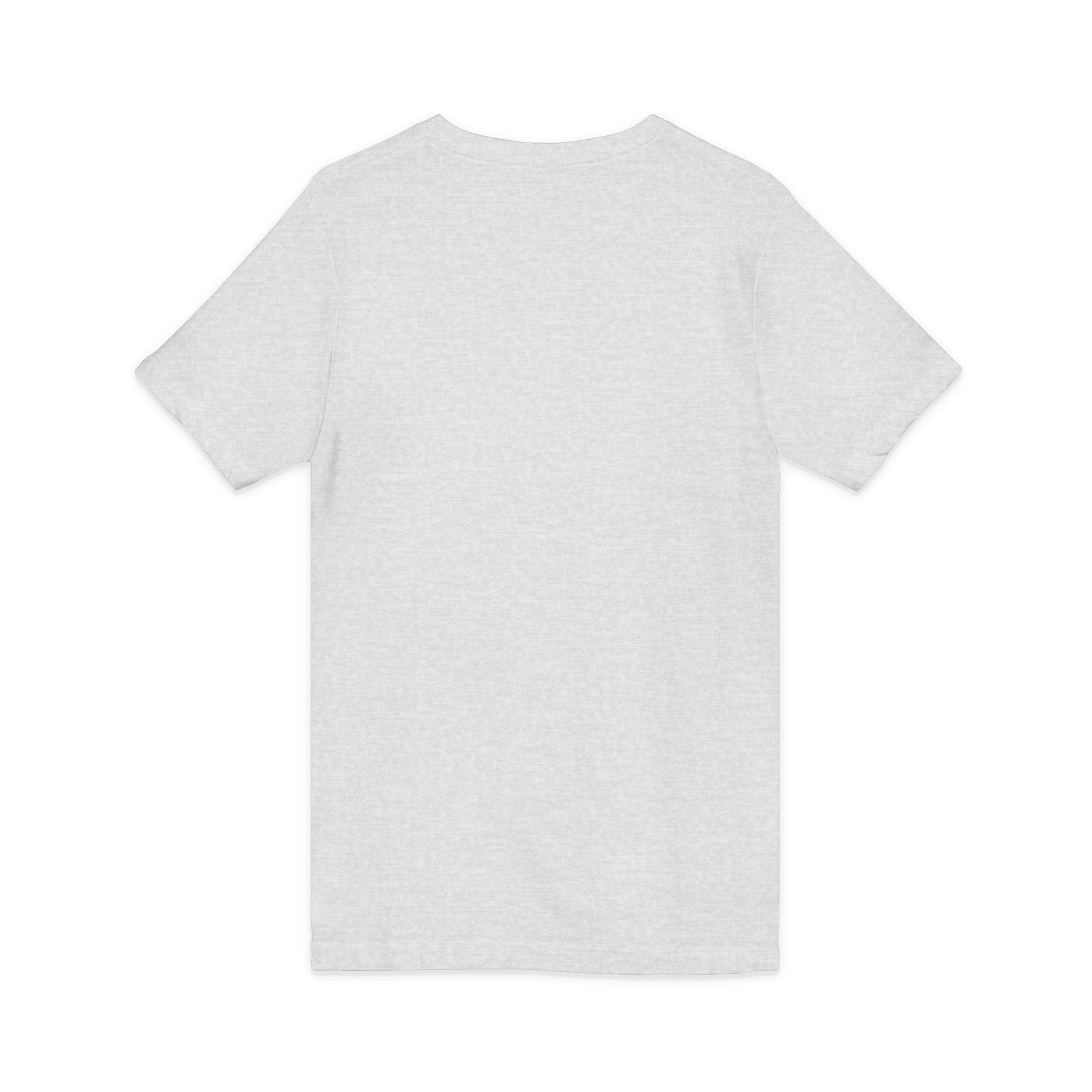 Back view of a light gray Grandma T-Shirt, perfect for gifting to granny, featuring a funny design.