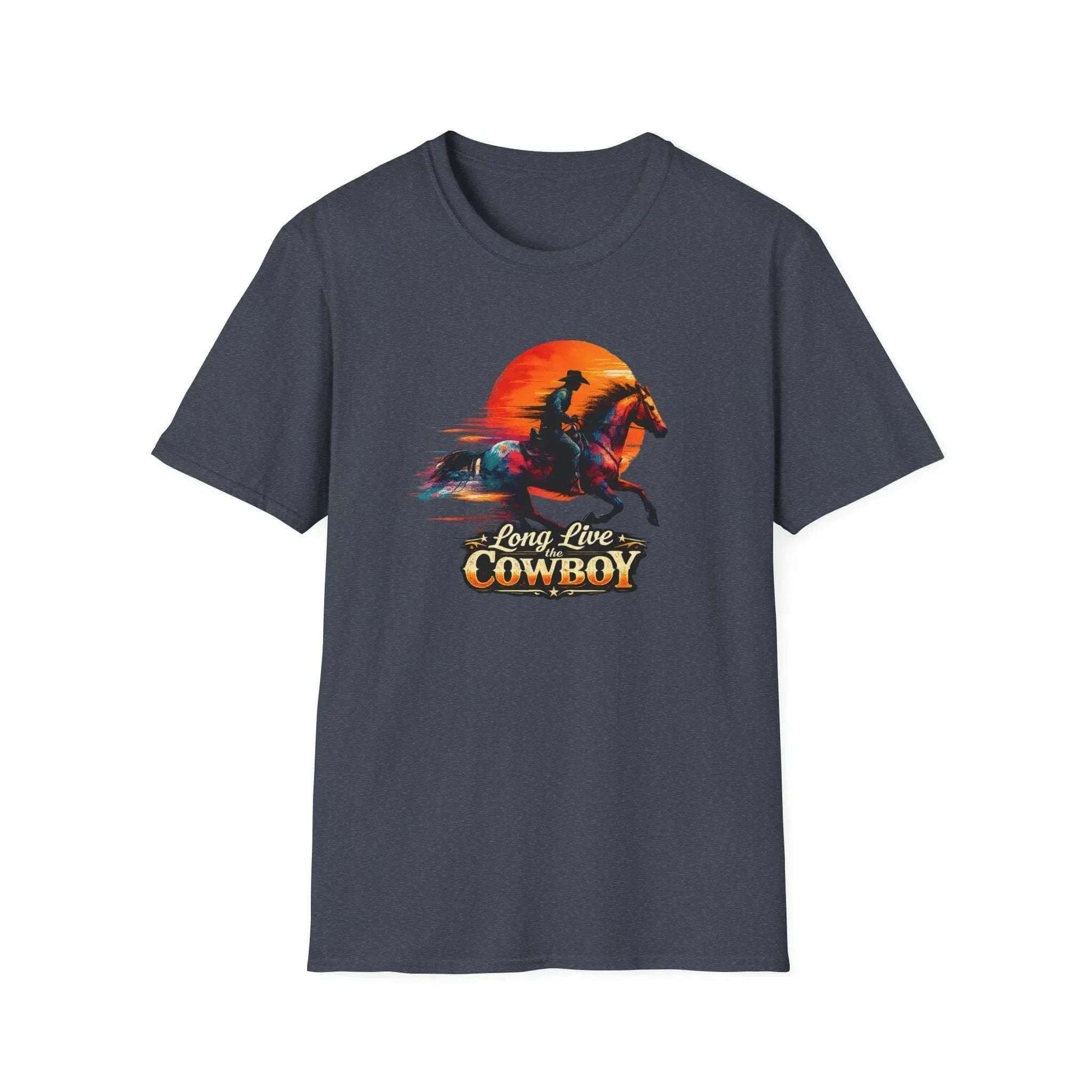 Long Live the Cowboy, Western Horse T-Shirt for Men - The Best New Thing