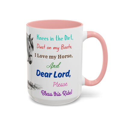 Praying Cowgirl Inspirational Coffee Mug, Horse Lover Cups