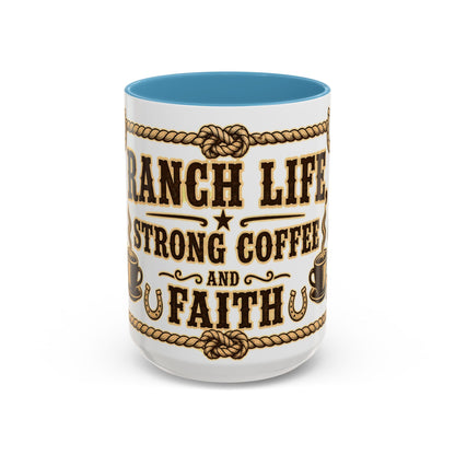 Ranch Life Coffee Mug, Fundraiser Mugs, Silent Auction Coffee Cups