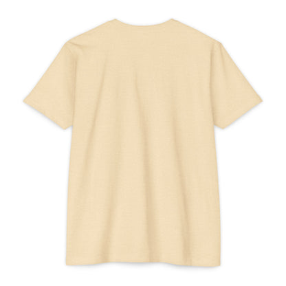 Back view of I Like It When You Are Nice To Me T-Shirt, a warm cream retro graphic tee.