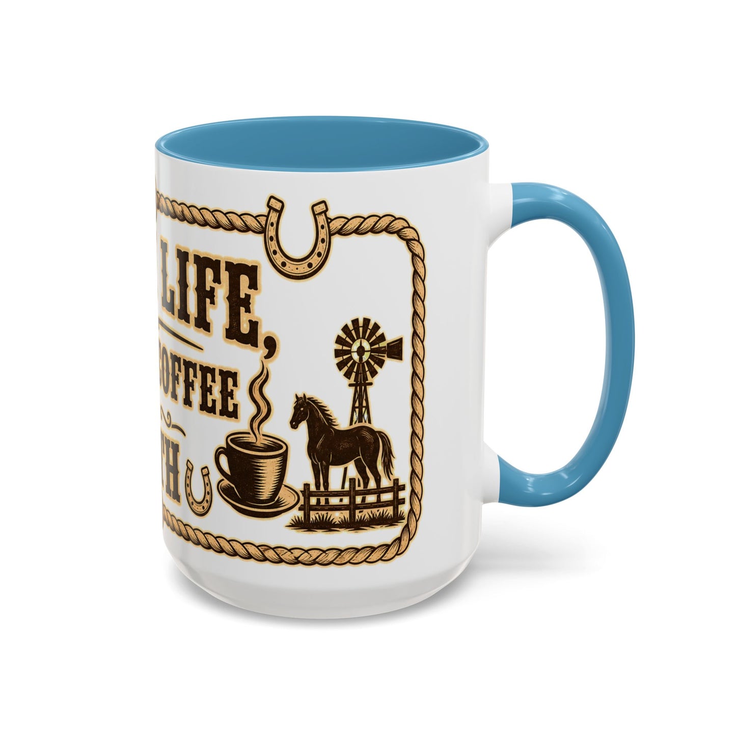 Ranch Life Coffee Mug, Fundraiser Mugs, Silent Auction Coffee Cups