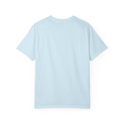 Back view of the Rancher T-Shirt showing the light blue color and unisex design.