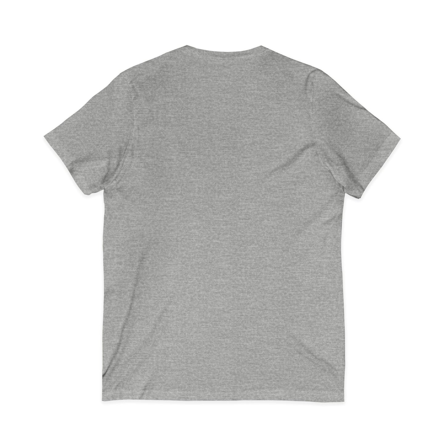 Back view of Grandma T-Shirt in gray, Funny Mema Tee for Granny with V-Neck design.