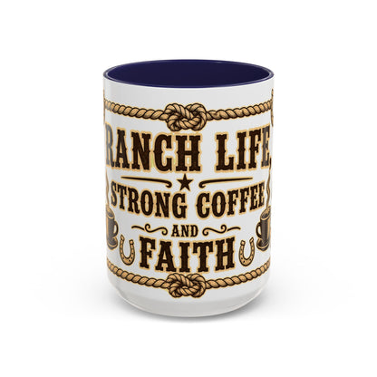 Ranch Life Coffee Mug, Fundraiser Mugs, Silent Auction Coffee Cups