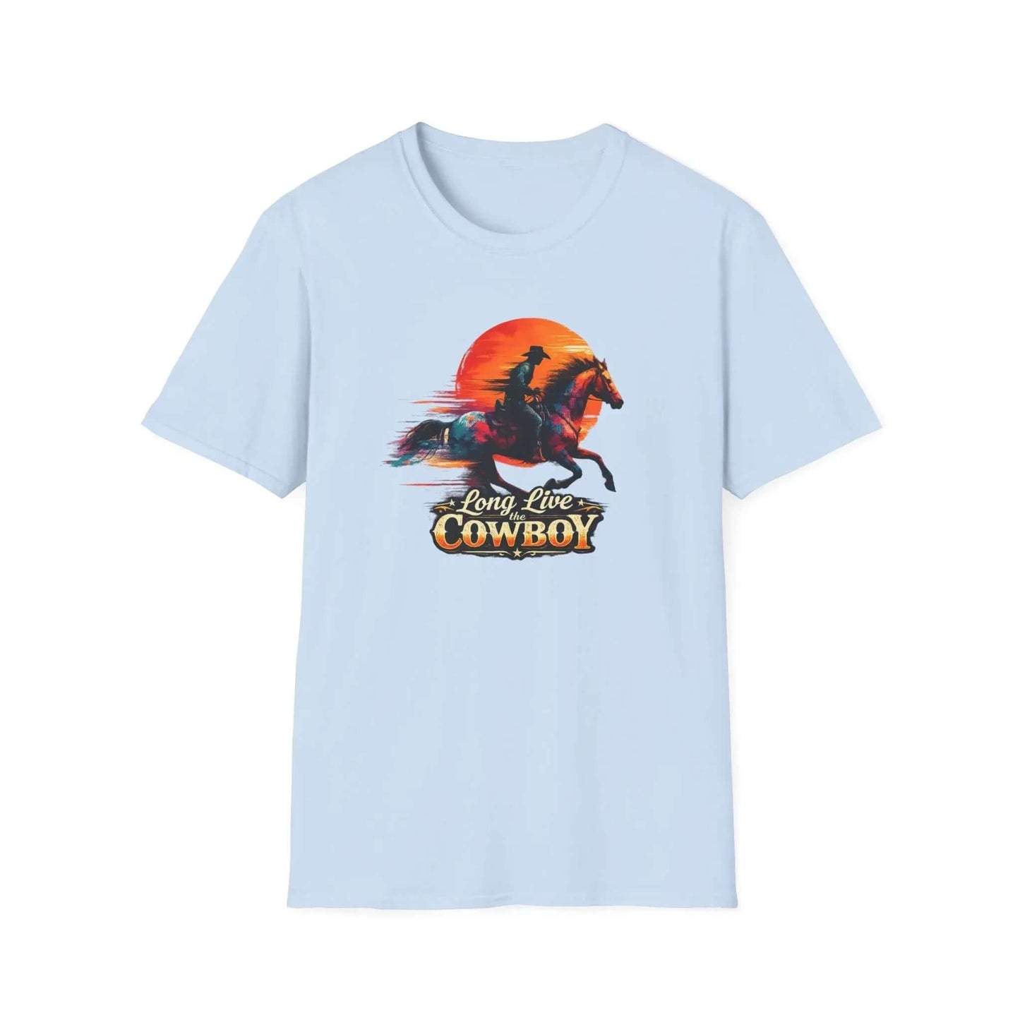 Long Live the Cowboy, Western Horse T-Shirt for Men - The Best New Thing