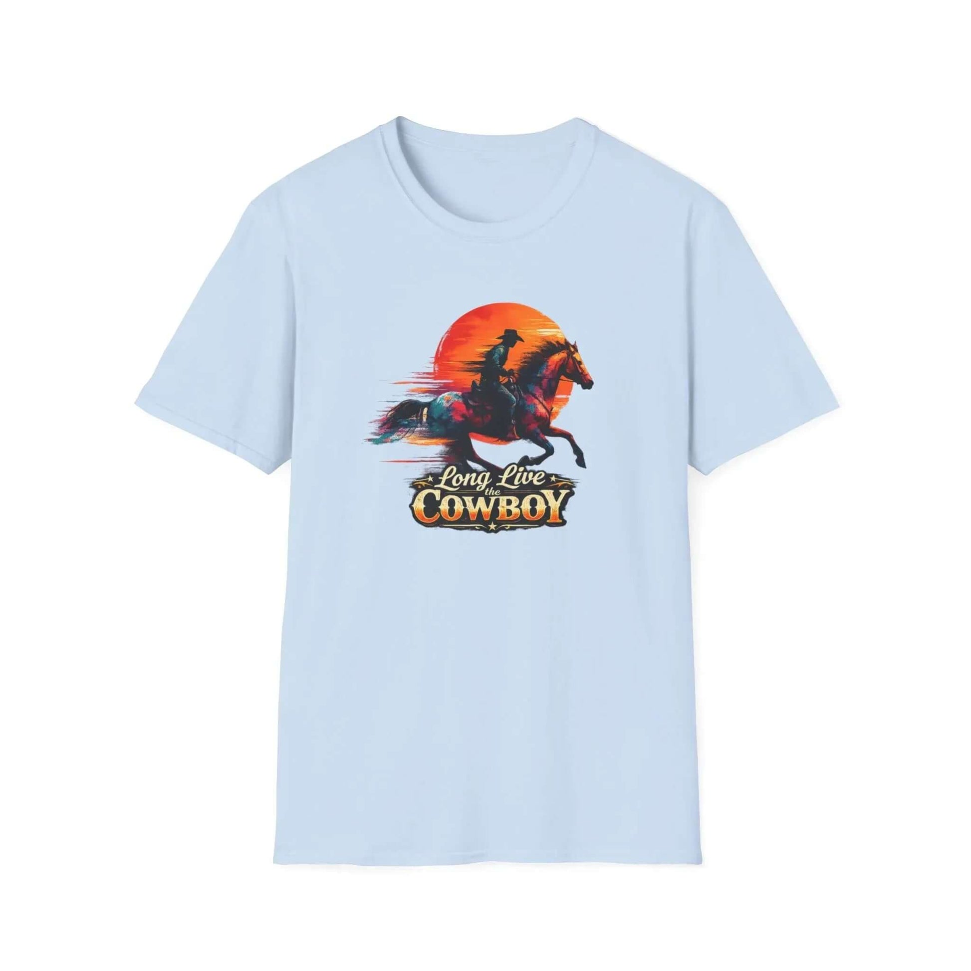 Long Live the Cowboy, Western Horse T-Shirt for Men - The Best New Thing