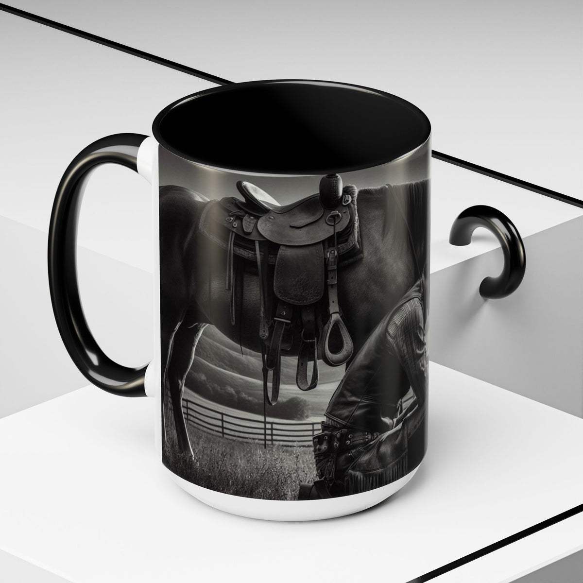 Praying Cowboy Inspirational Coffee Mug, Western Theme Mug