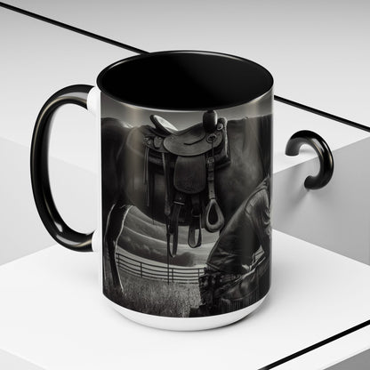 Praying Cowboy Inspirational Coffee Mug, Western Theme Mug