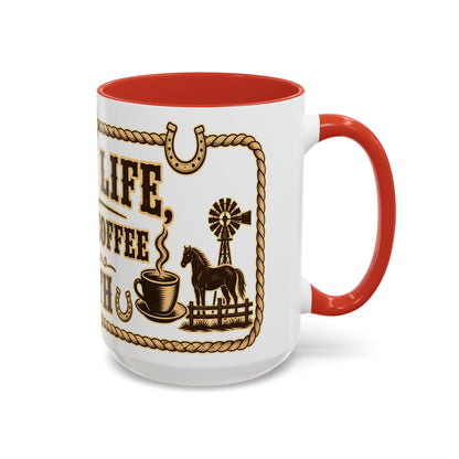 Ranch Life Coffee Mug, Fundraiser Mugs, Silent Auction Coffee Cups