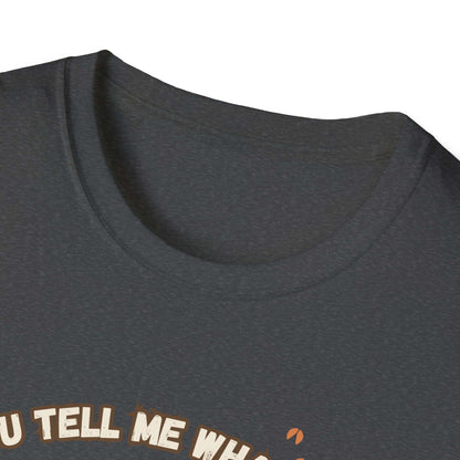 Working Cows Humor T-Shirt neck detail, lightweight cotton, funny farmer shirt design.