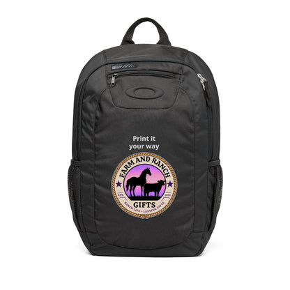 Personalize IT Backpack featuring a customizable design with 'Farm and Ranch Gifts' logo.