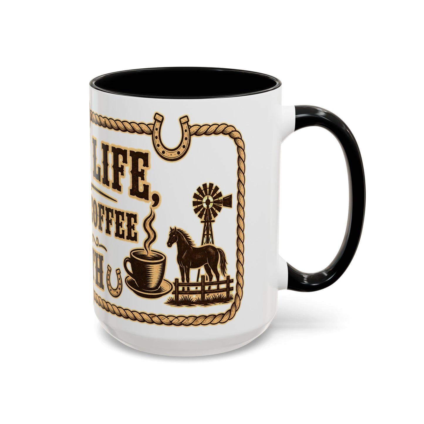 Ranch Life Coffee Mug, Fundraiser Mugs, Silent Auction Coffee Cups