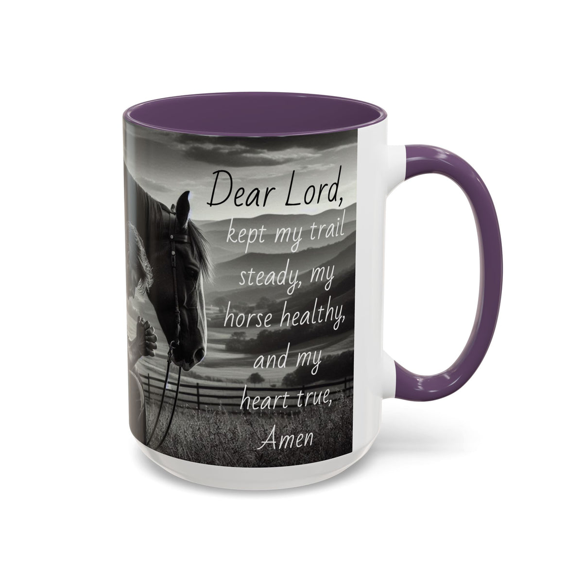 Praying Cowboy Inspirational Coffee Mug, Western Theme Mug