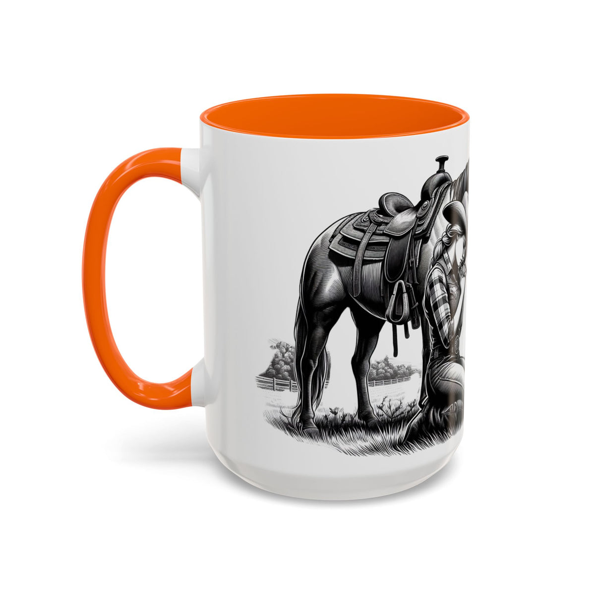 Praying Cowgirl Inspirational Coffee Mug, Horse Lover Cups