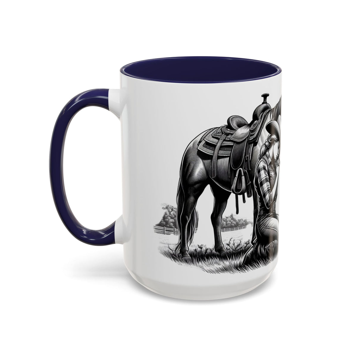 Praying Cowgirl Inspirational Coffee Mug, Horse Lover Cups