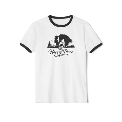 Horse Lover T-Shirt - Here's My Happy Place Tee for Women