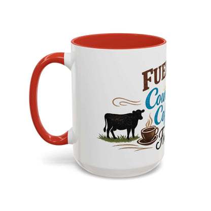 Cow Lovers Mug with a cow design, steaming coffee, and playful lettering, perfect for farm lovers.