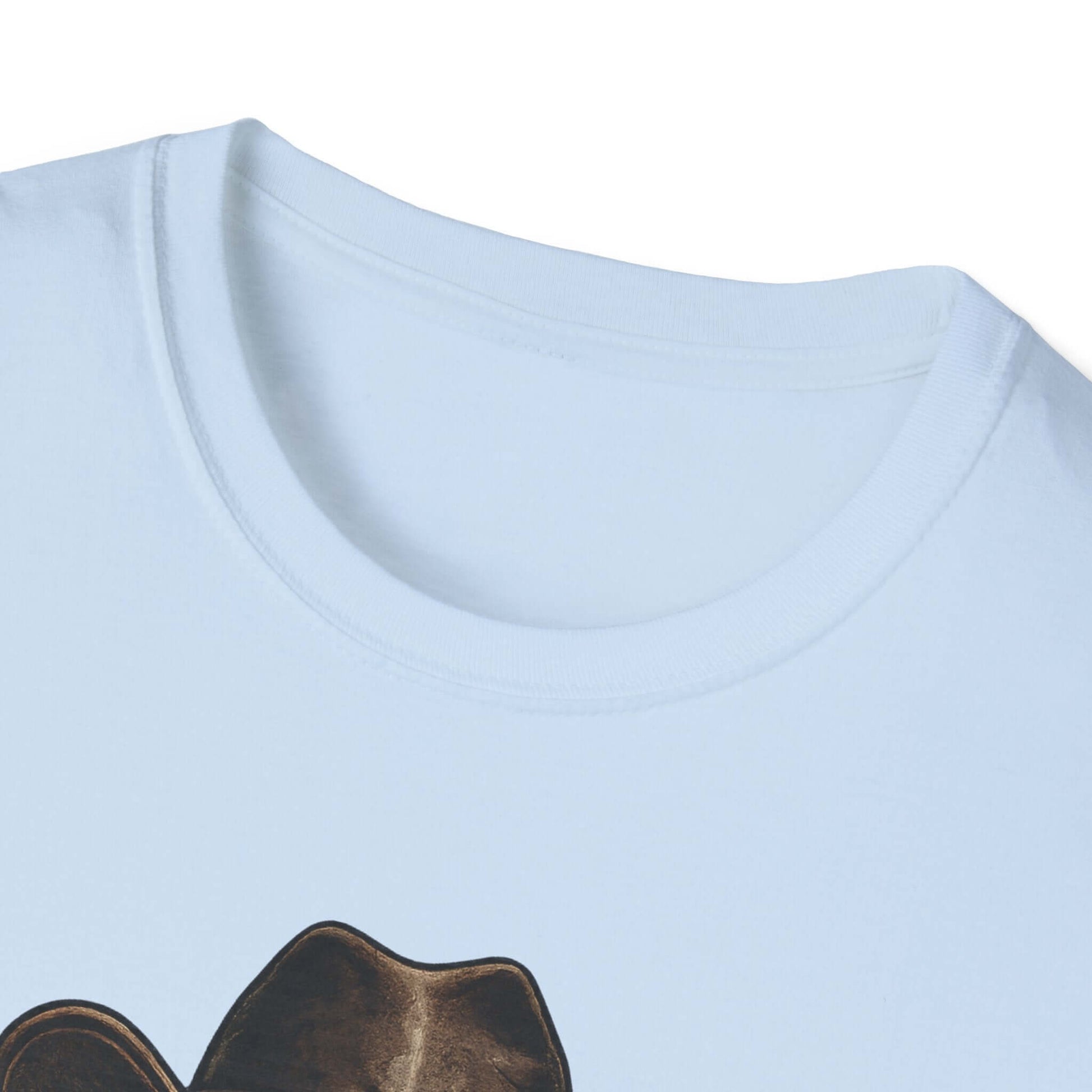 Lucky Farm T-Shirt close-up of soft fabric and relaxed crew neck design.