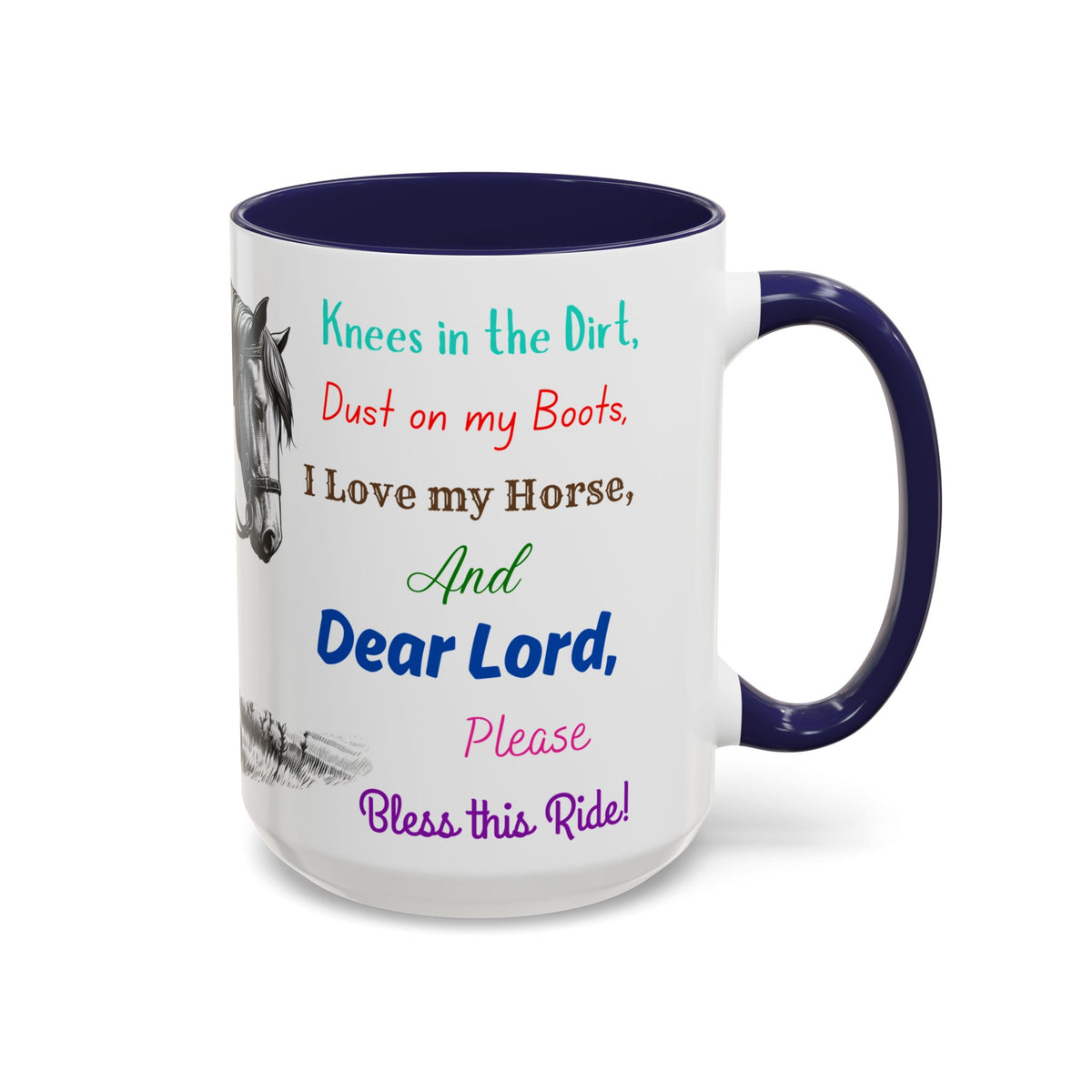 Praying Cowgirl Inspirational Coffee Mug, Horse Lover Cups