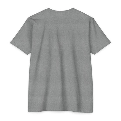 Back view of I Like It When You Are Nice to Me T-Shirt in soft gray fabric.