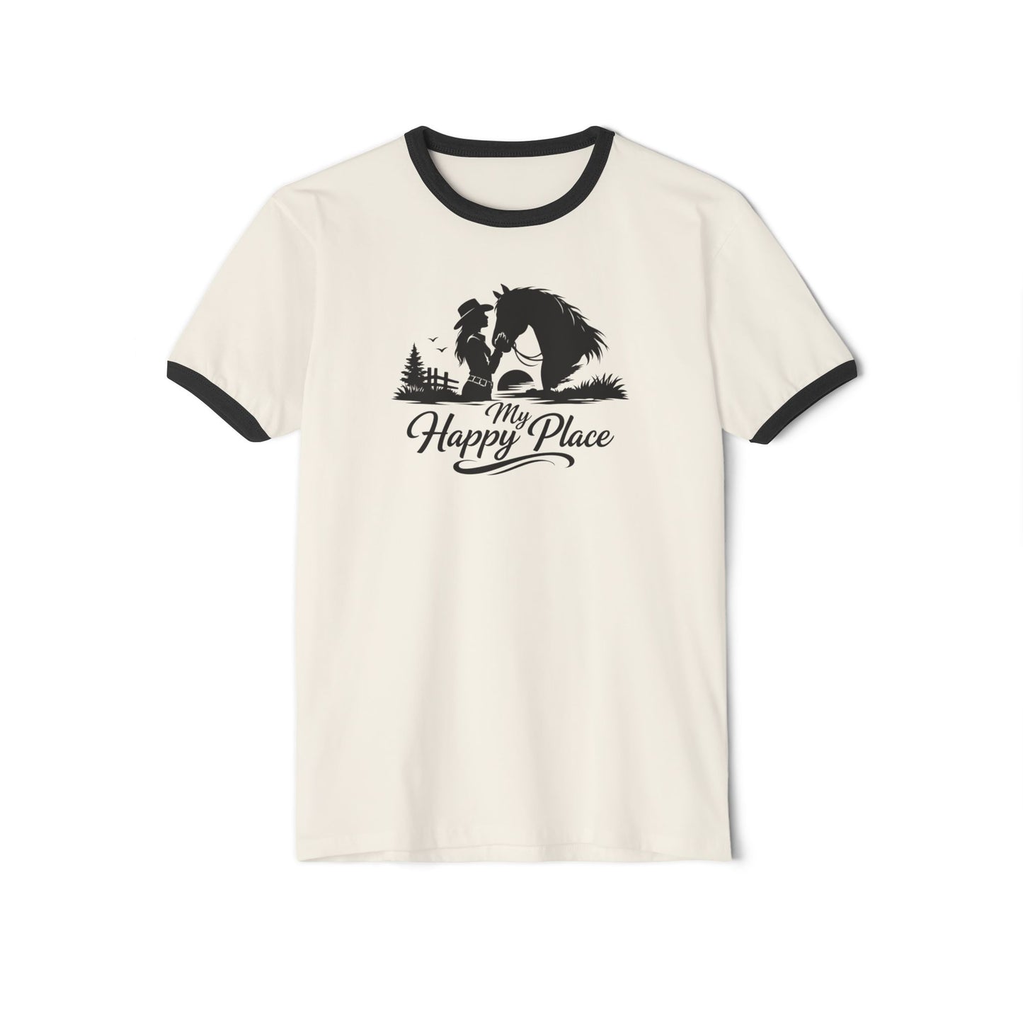 Horse Lover T-Shirt - Here's My Happy Place Tee for Women