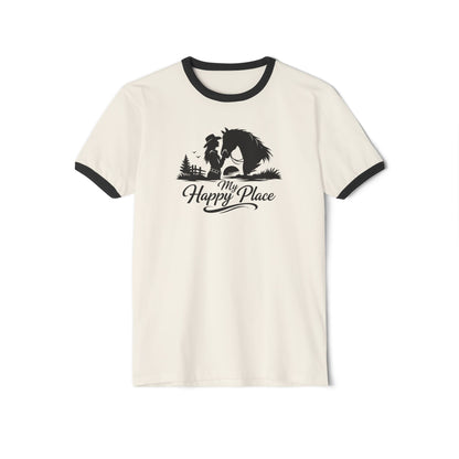 Horse Lover T-Shirt - Here's My Happy Place Tee for Women