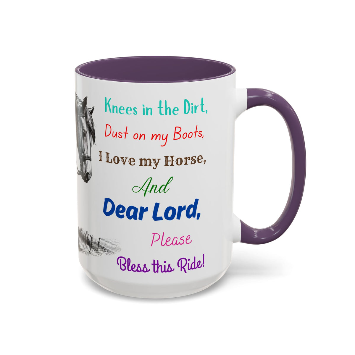 Praying Cowgirl Inspirational Coffee Mug, Horse Lover Cups