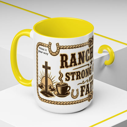 Ranch Life Coffee Mug, Fundraiser Mugs, Silent Auction Coffee Cups