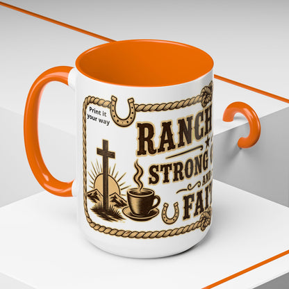 Ranch Life Coffee Mug, Fundraiser Mugs, Silent Auction Coffee Cups