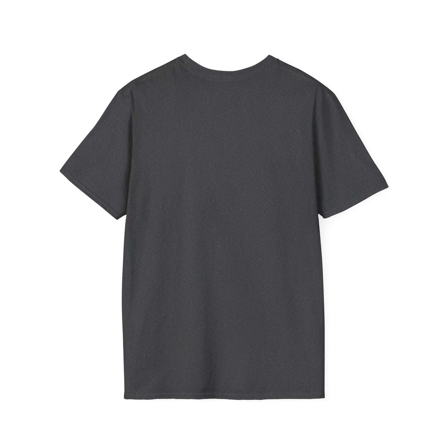 Back view of Working Cows Humor T-Shirt, gray lightweight cotton tee, perfect for farm or casual wear.