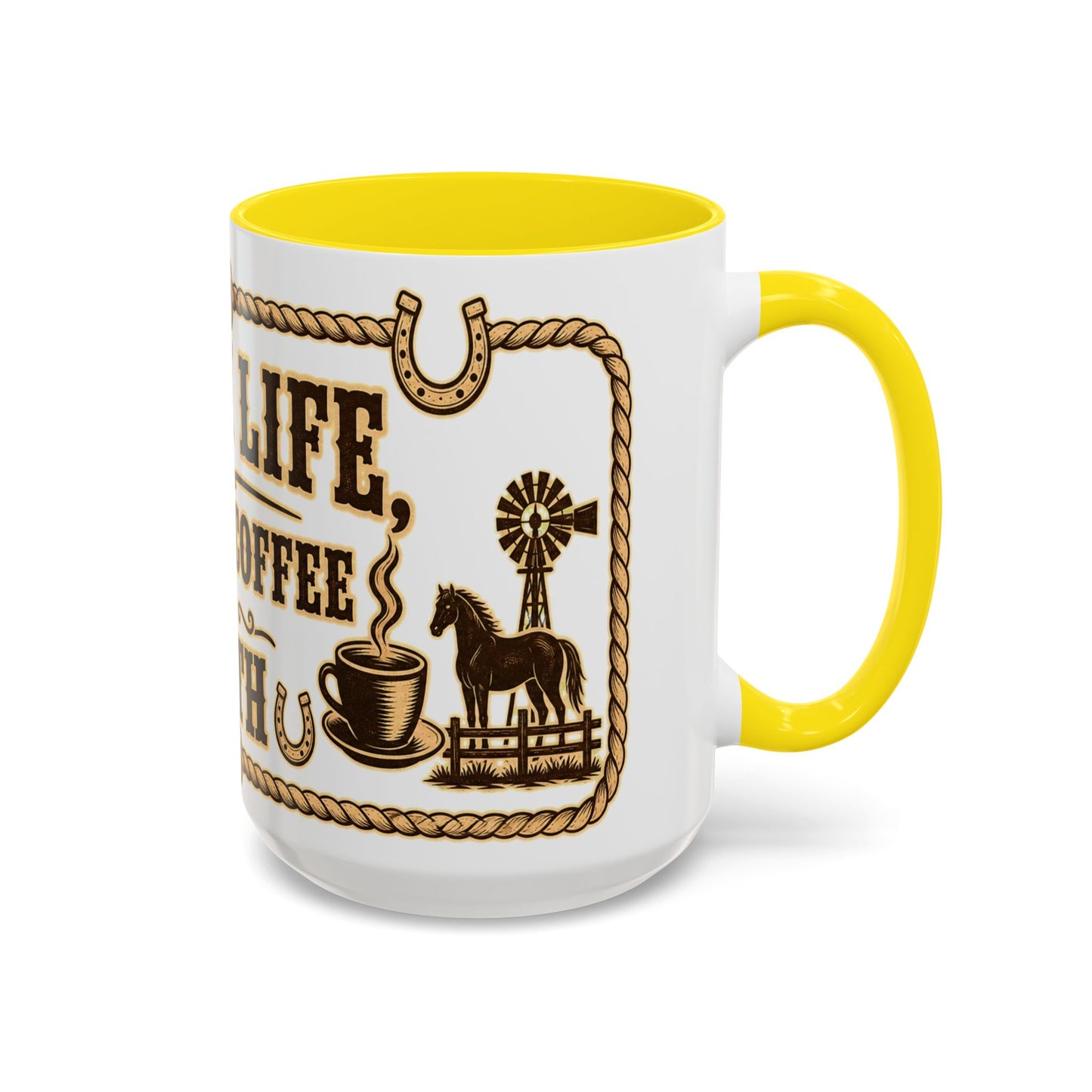 Ranch Life Coffee Mug, Fundraiser Mugs, Silent Auction Coffee Cups