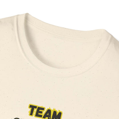 Charolais T-Shirt fabric detail showing the collar and design for Charolais Cattle Farmer Tee, Livestock Apparel.