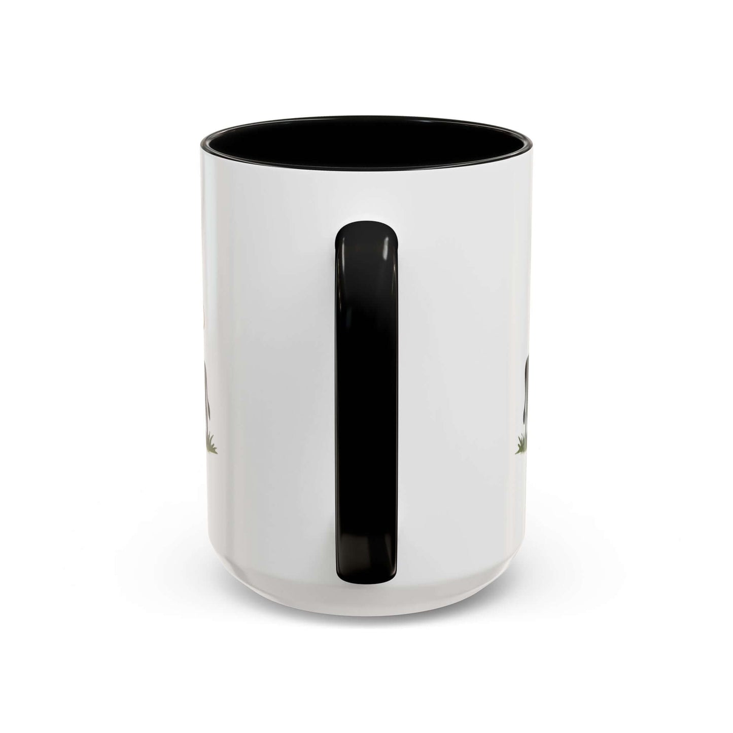 Cow Lovers Mug featuring a black handle and playful farm-themed artwork, ideal for coffee enthusiasts.