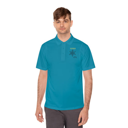 Personalize Sport Polo Shirt in vibrant teal color, lightweight and moisture-wicking for ranch hands and outdoor work.