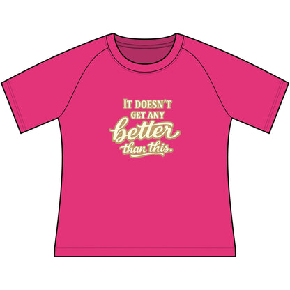 Funny Cowgirl T Shirts for Women, pink scoop neck tee with cheerful slogan design.