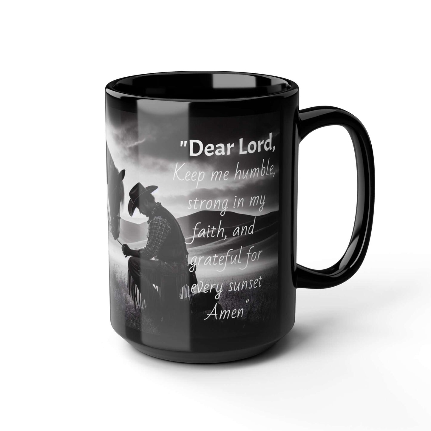 Praying Cowboy Mug, Western Coffee Mug, Inspirational Gifts