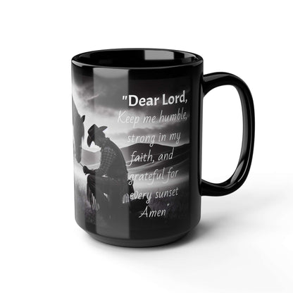 Praying Cowboy Mug, Western Coffee Mug, Inspirational Gifts