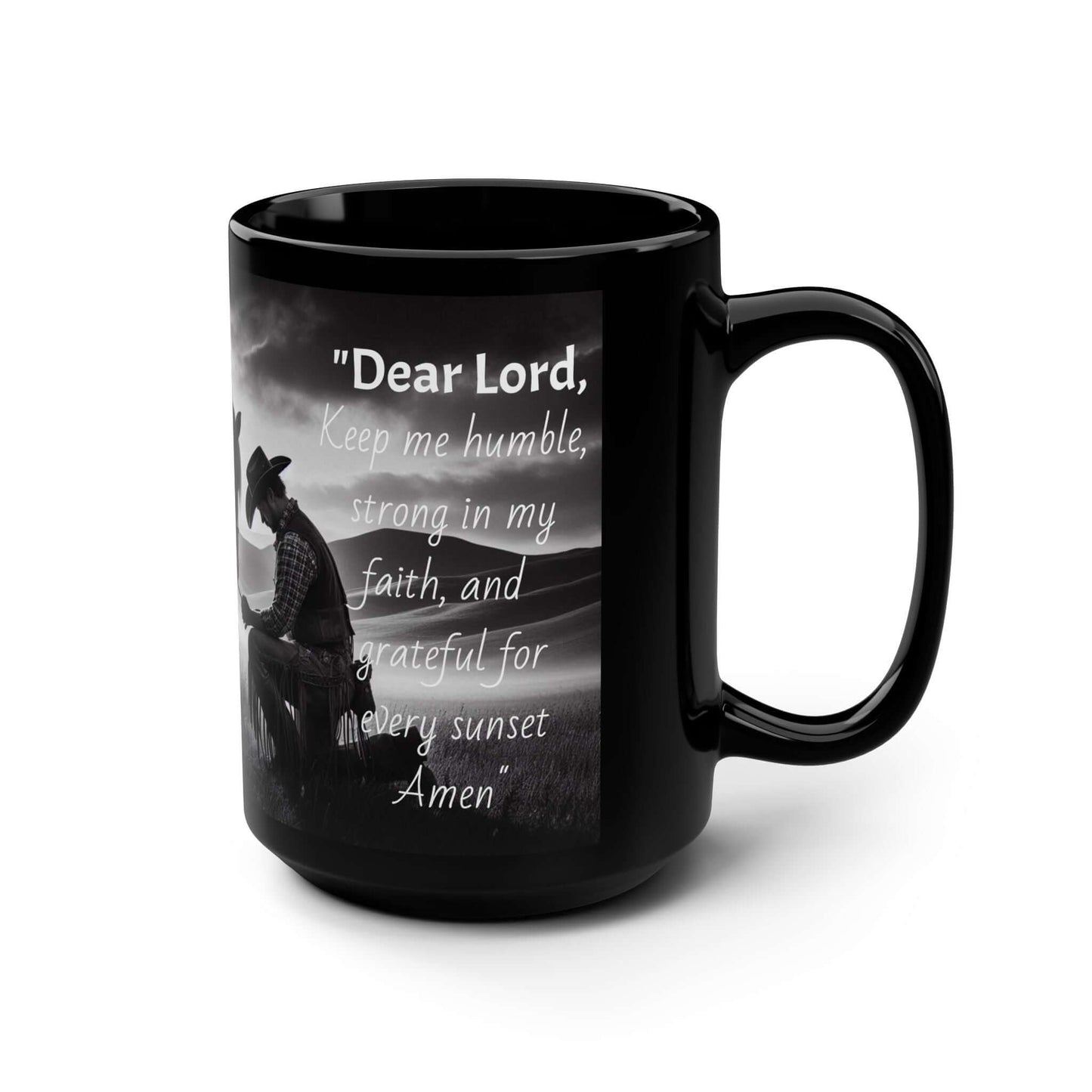 Praying Cowboy Mug, Western Coffee Mug, Inspirational Gifts