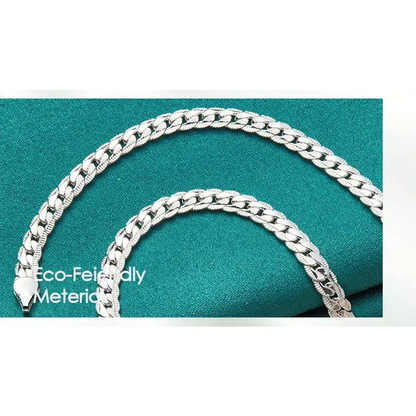 925 Sterling Silver Fashion Chain Necklace Necklace Gift for Women - Jewelry