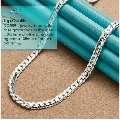 Sterling Silver Necklace, Fashion Jewelry, Necklace Gift for Women - The Best New Thing