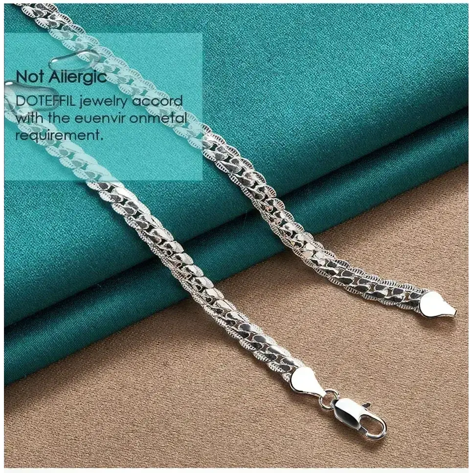 Sterling Silver Necklace, Fashion Jewelry, Necklace Gift for Women - The Best New Thing