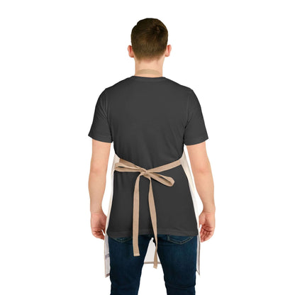 Ranch Dad Apron showing the back view on a model, perfect for BBQs and Father's Day celebrations.