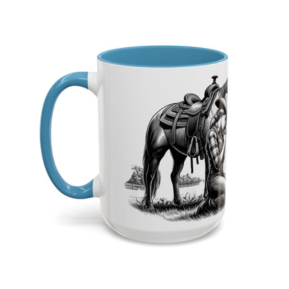 Praying Cowgirl Inspirational Coffee Mug, Horse Lover Cups