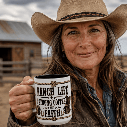 Ranch Life Coffee Mug, Fundraiser Mugs, Silent Auction Coffee Cups