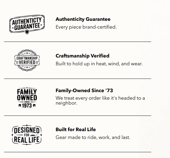 Hat Country authenticity guarantee and craftsmanship verified features with family-owned since '73 and designed for real life.