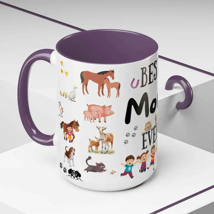 Best Gift for Mom Best Mom Ever Coffee Mug Farm Coffee Mug for Mom 15oz - Mugs