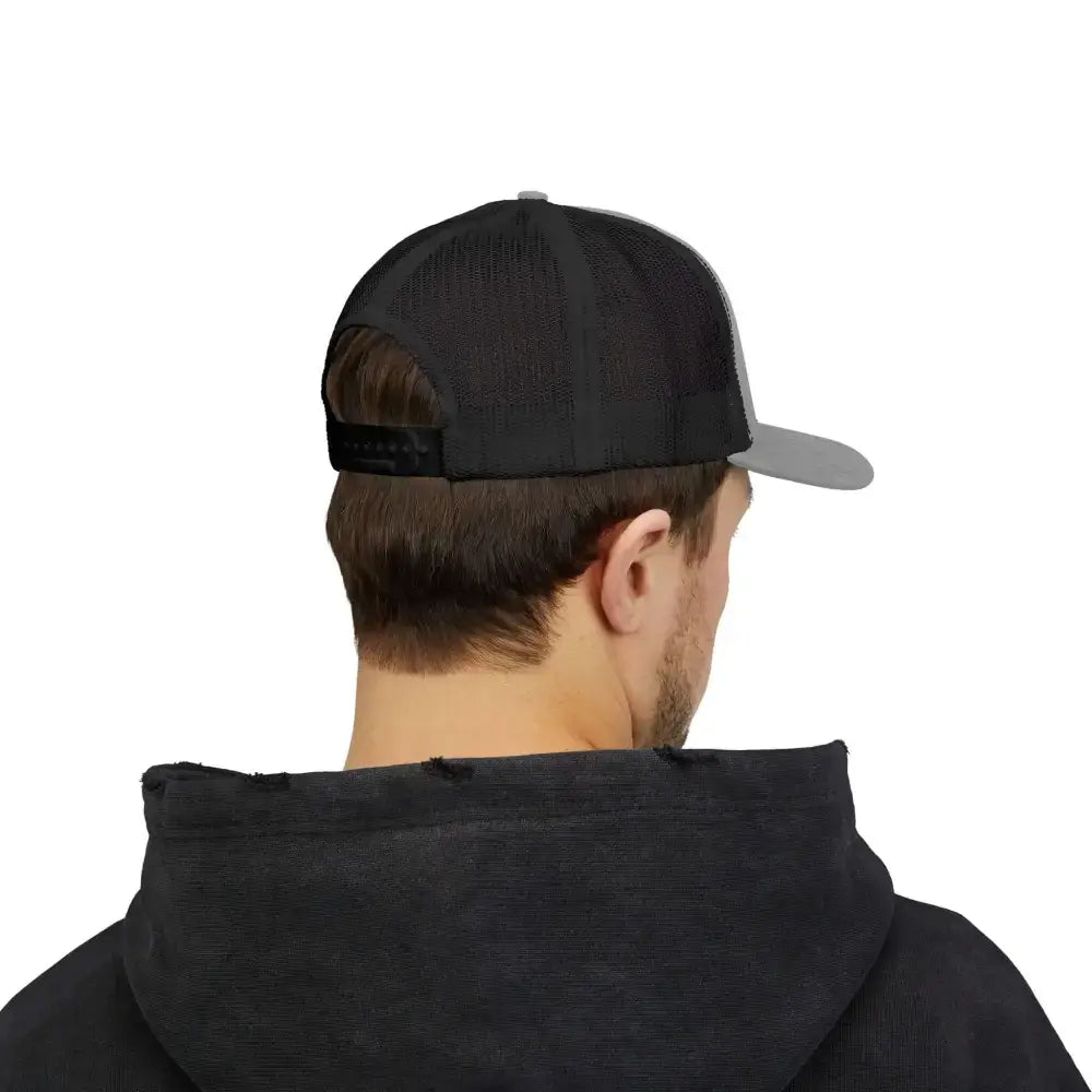 Black Angus Bull Snapback Truckers Hat Farmers and Rancher Cap - Hats