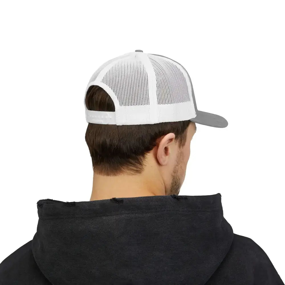 Black Angus Bull Snapback Truckers Hat Farmers and Rancher Cap - Hats