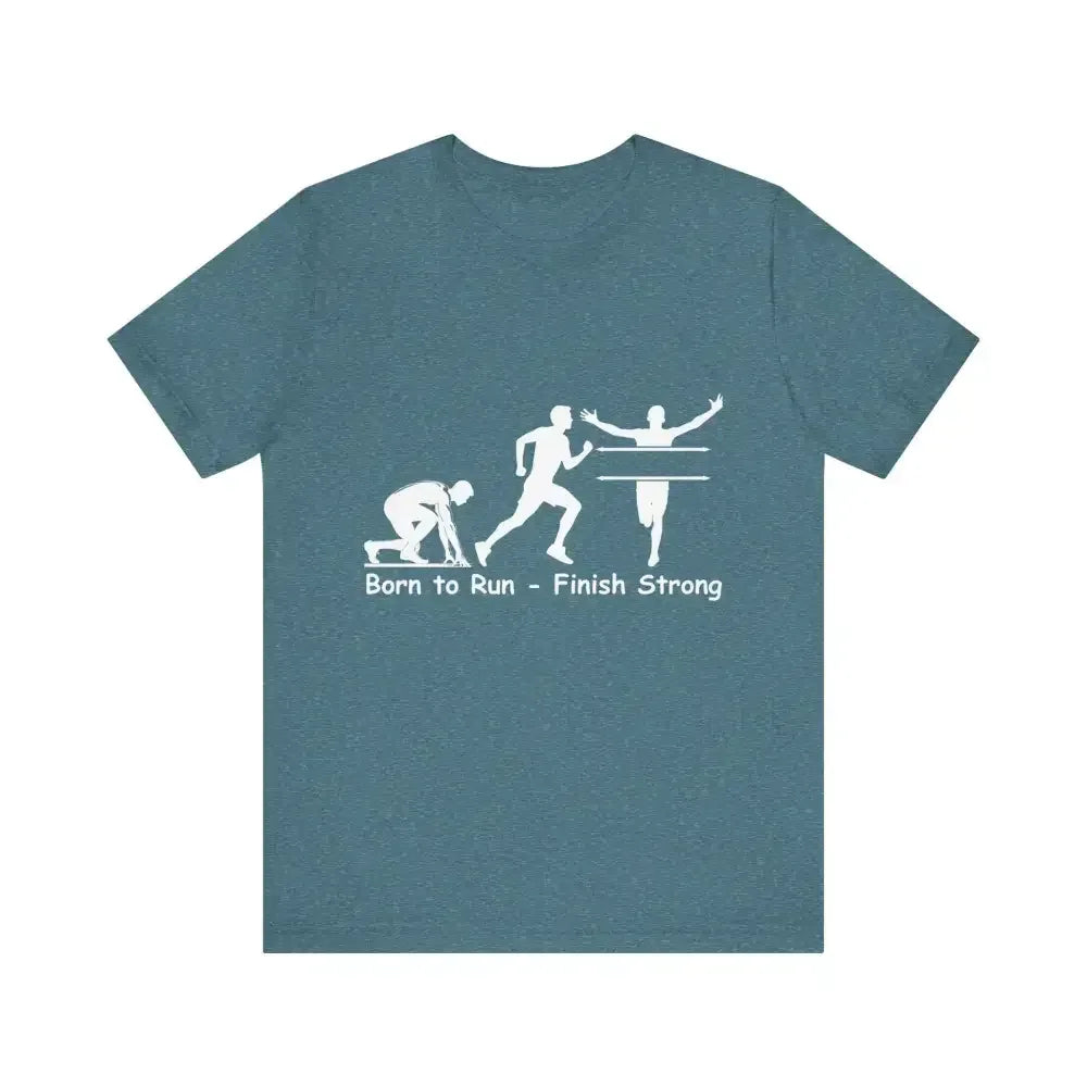 Born to Run Jersey Short Sleeve Shirt, Runner, Track, Fitness Shirt - The Best New Thing